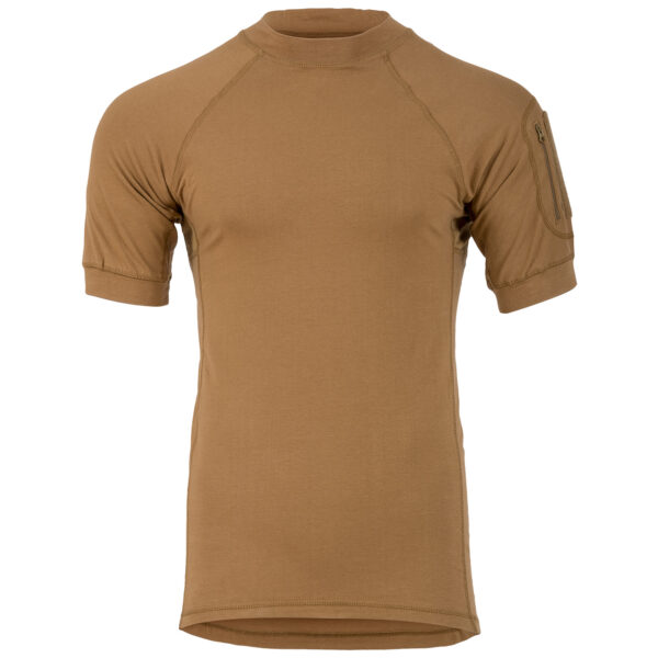 Tactical Combat T-Shirt met rits | Highlander - S, Coyote