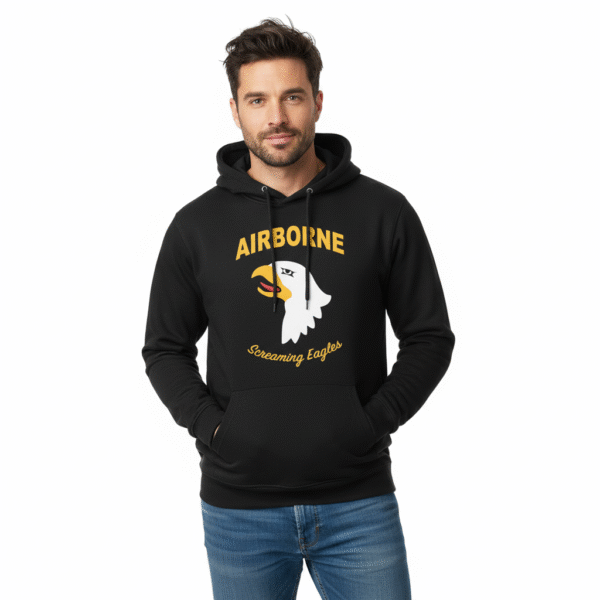 Hoodie 101st Airborne Eagle - XXXL, Grey