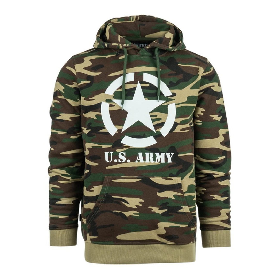 Hoodie Allied Star U.S. Army camo 1