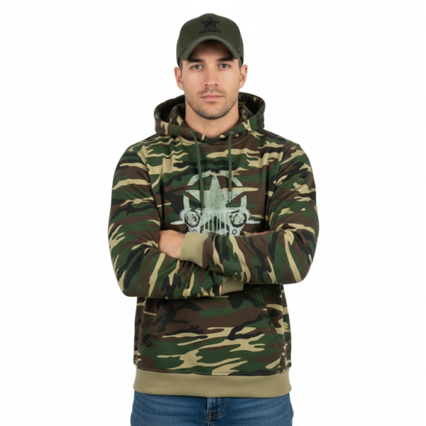 Hoodie Allied Star-Willys jeep | Camouflage