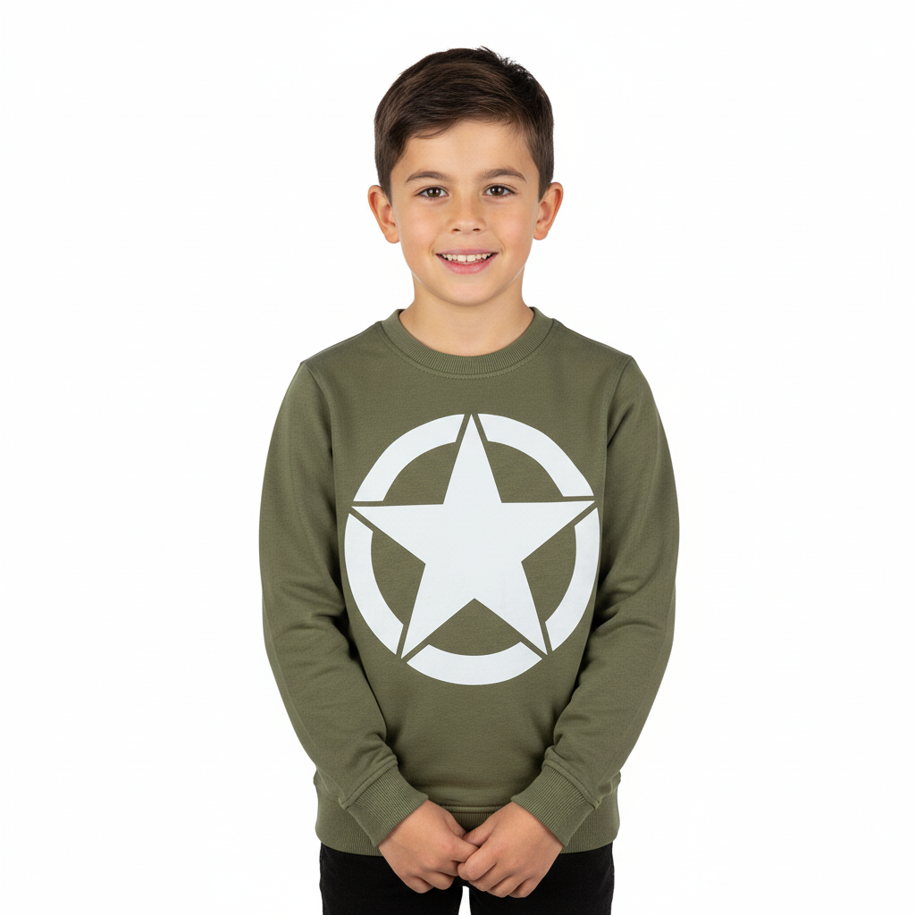 Kinder sweater groen