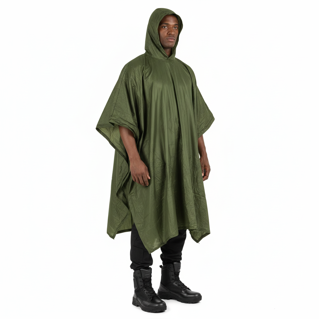 Veelzijdige lichtgewicht Poncho | Highlander | Groen