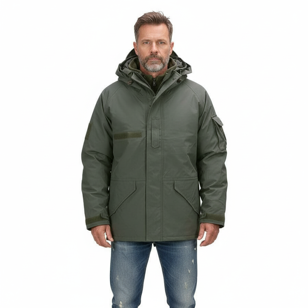 Militaire Parka jas heren & Groen.png