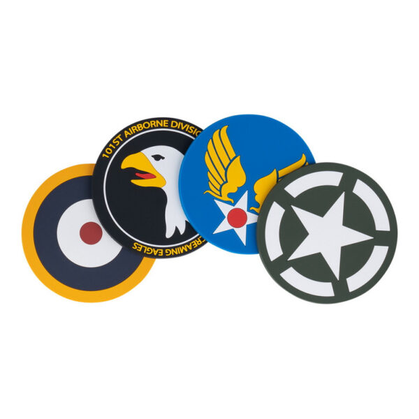 Set PVC WWII onderzetters 4 stuks 2