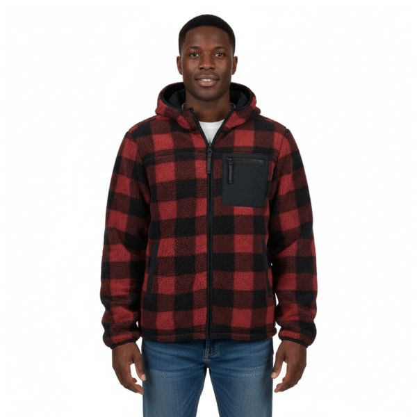 Sherpa Jas - Reversible Sherpa - Softshell Jas - XXXL, Zwart/Rood