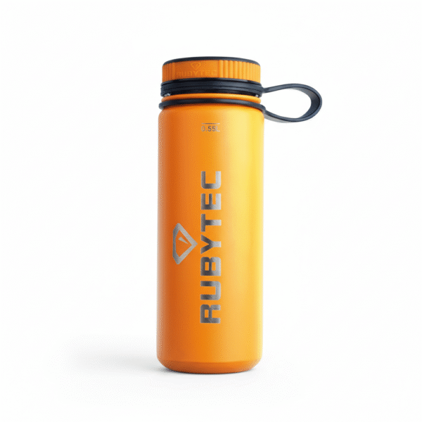 Shira Thermosfles 0,55L Oranje | Dubbelwandig | Rubytec