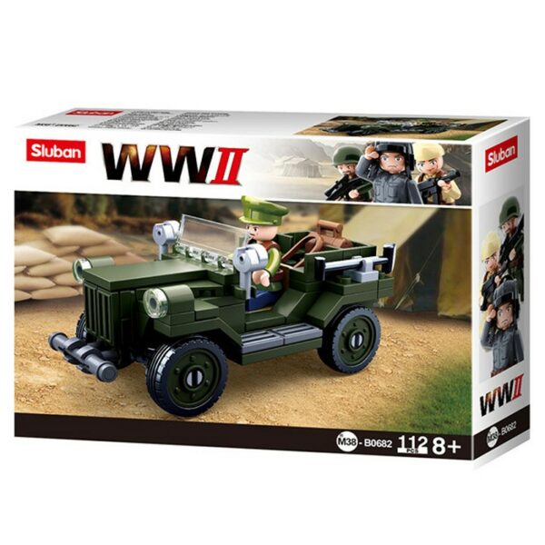 Sluban WWII Allied light truck M38-B0682 2