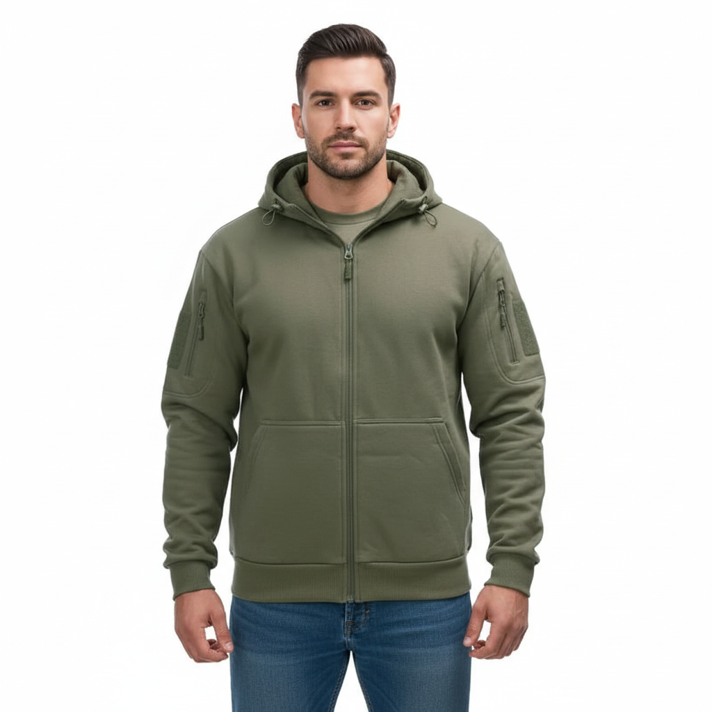 TF-2215 Tactical hoodie. Diverse kleuren – Ranger green.png