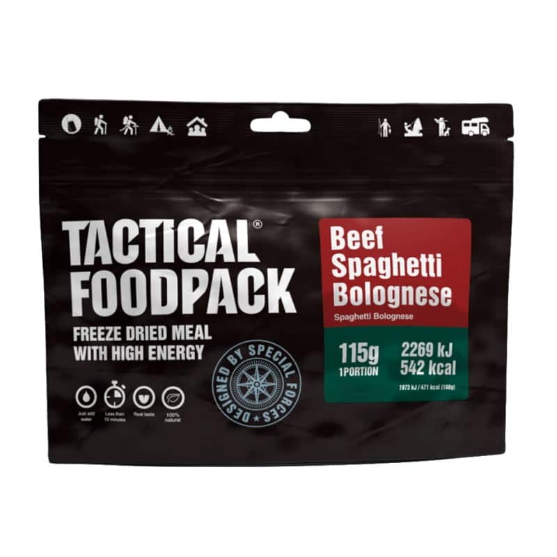 Beef Spaghetti Bolognese - Gevriesdroogd | Tactical Foodpack