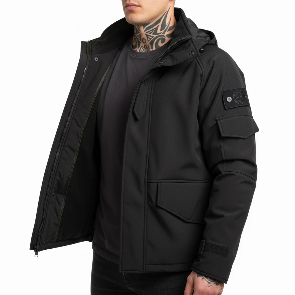 Tactical Edge Softshell Jas | Diverse kleuren - XL, Zwart