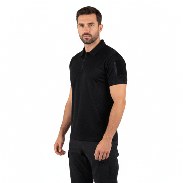 Tactical zip polo Quick Dry | 101 INC | Diverse kleuren - Zwart, XXXL