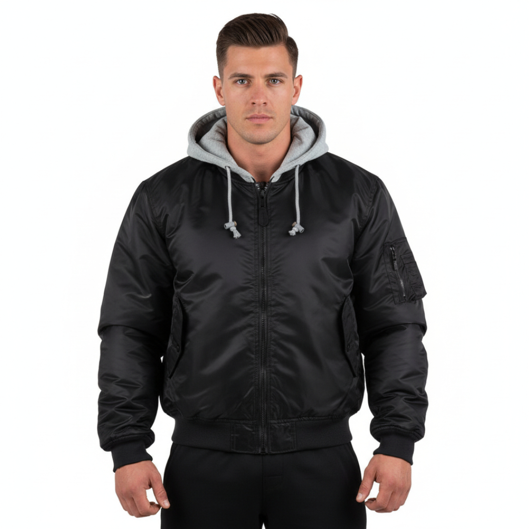 Zwarte bomberjack model