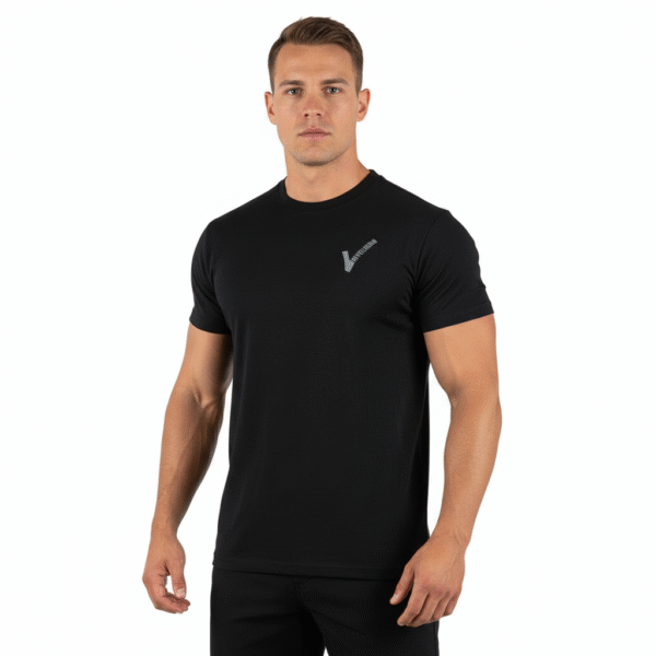 T-shirt beveiliging V-logo