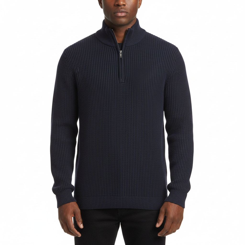 Schipperstrui met Rits | MFH | Meerdere kleuren - Navy Blue, L