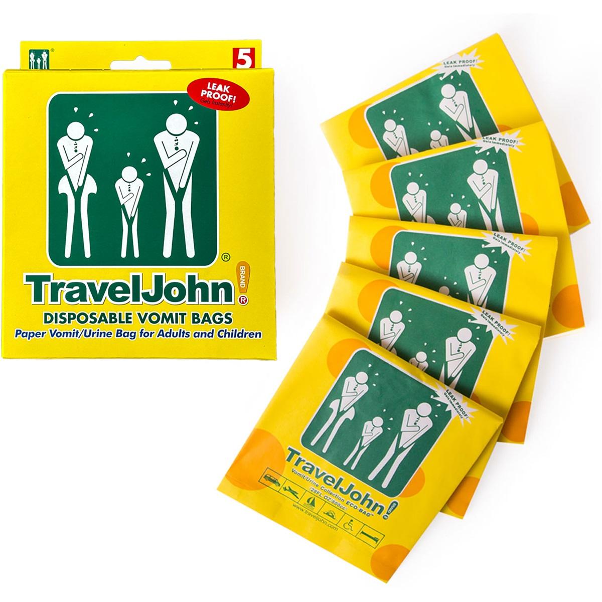 Braakzakjes - Papier | 5 stuks | TravelJohn - Afbeelding 2