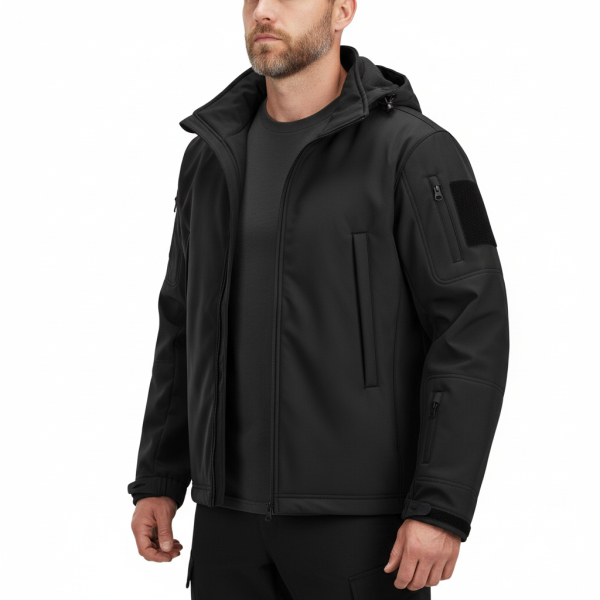 Tactical Softshell Jacket | Tussenjas | Defcon5 | Meerdere kleuren - S, Zwart
