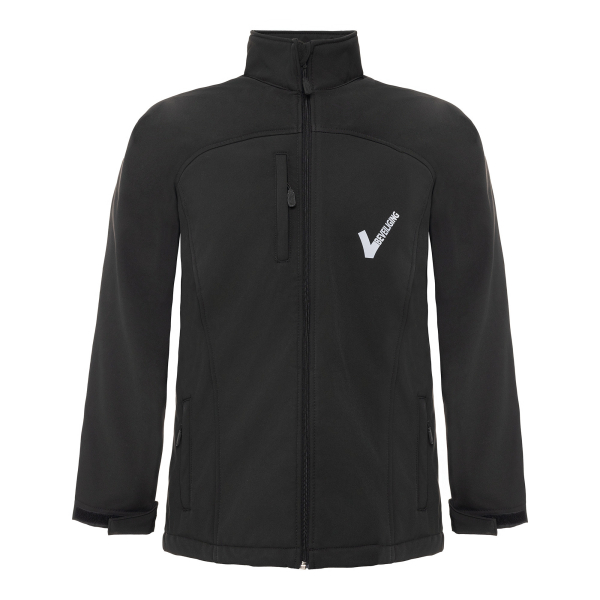 Softshell jas - Beveiliging jas met V-logo - Zwart | ROLY