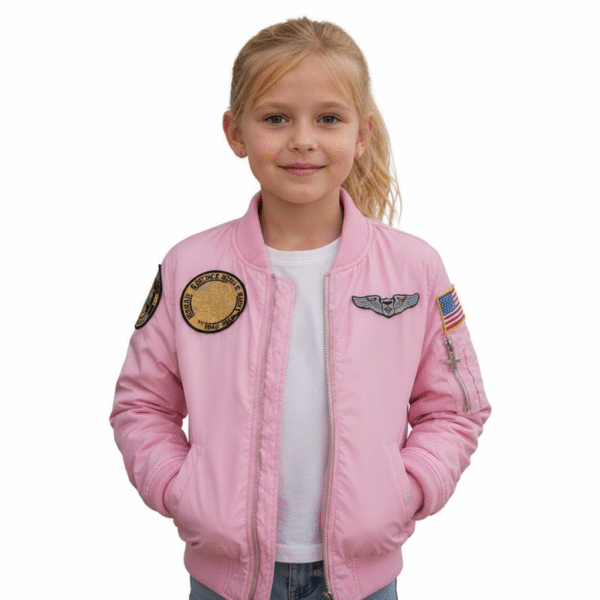 Kinder MA-1 Flight Jacket | Roze | Fostex Garments - XL