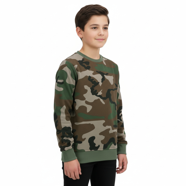 Kinder sweater - Woodland Camouflage - 98