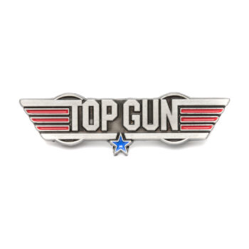 Top Gun speld embleem metaal - Gun Metal - 2 pins