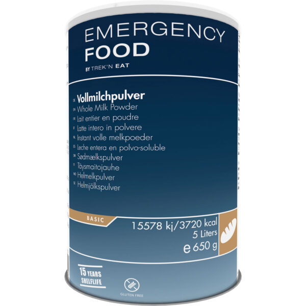 Maaltijd in blik - 5 liter (porties) | Instant Volle Melkpoeder - Glutenvrij | Trek 'n Eat